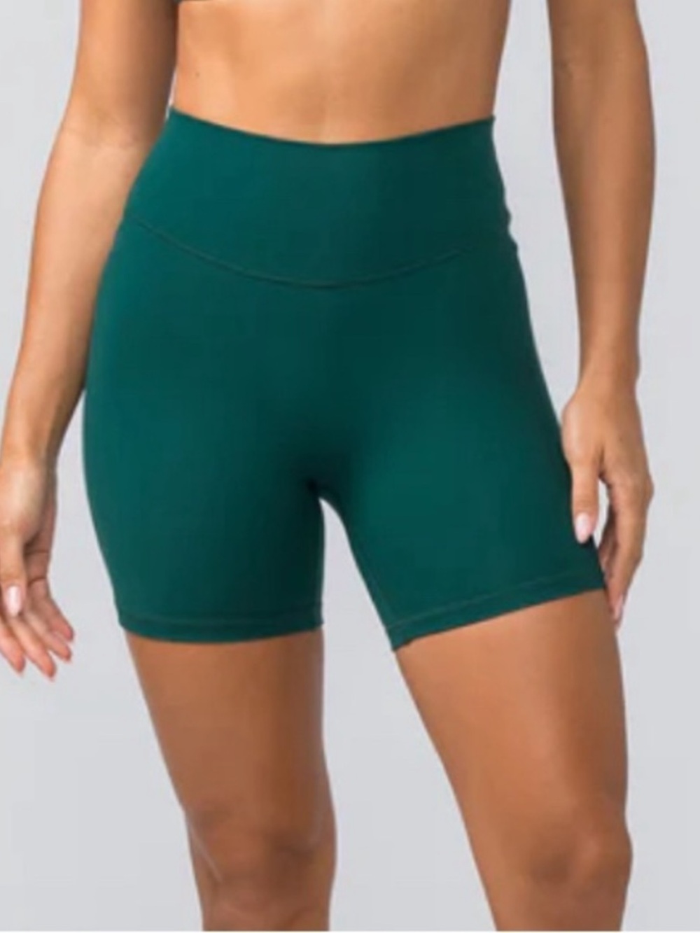 Reformation EcoMove Green Shorts